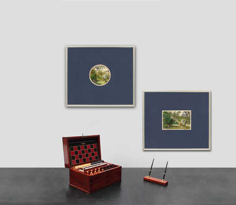 Бенуа Альберт Николаевич. Лот из двух работ и письма